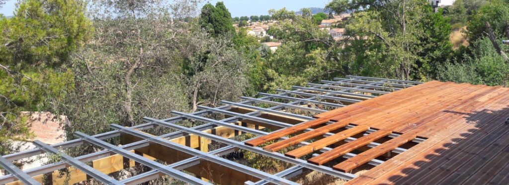 structure pour terrasse en bois à Mèze