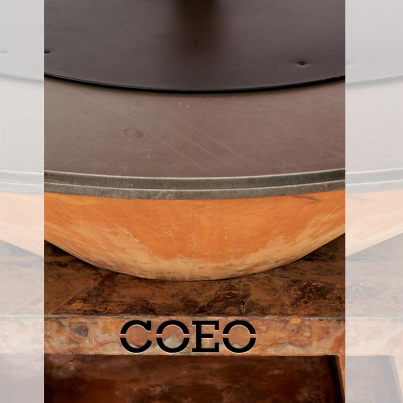 brasero coeotrio corten