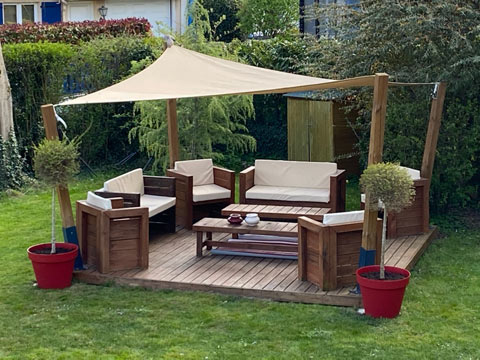 Module de terrasse en bois Quicktec