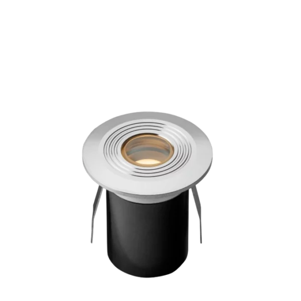 Spot LED encastré Onyx 30 RS 12V inox 316 marine gris argenté vue produit détaillée