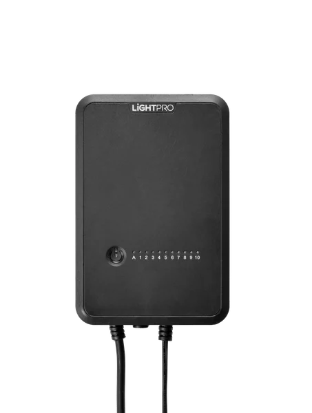 Transformateur 12V 100W Touch Lightpro noir avec bouton tactile capteur luminosité et minuterie 10 positions