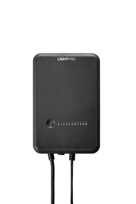 Transformateur 12V 100W Touch Lightpro noir avec bouton tactile capteur luminosité et minuterie 10 positions