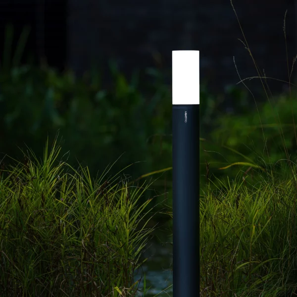 Borne LED dimmable 12V Oberon Hi 66cm balisage allée jardin de nuit