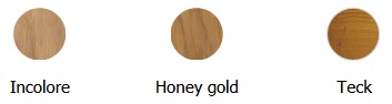 Nuancier teintes saturateur D1 Pro Owatrol : Incolore, Honey Gold, Teck