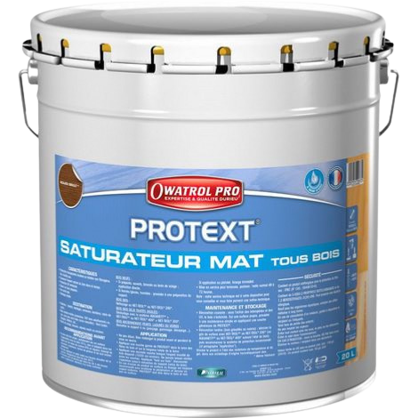Bidon 20L saturateur bois Protext Owatrol finition mate