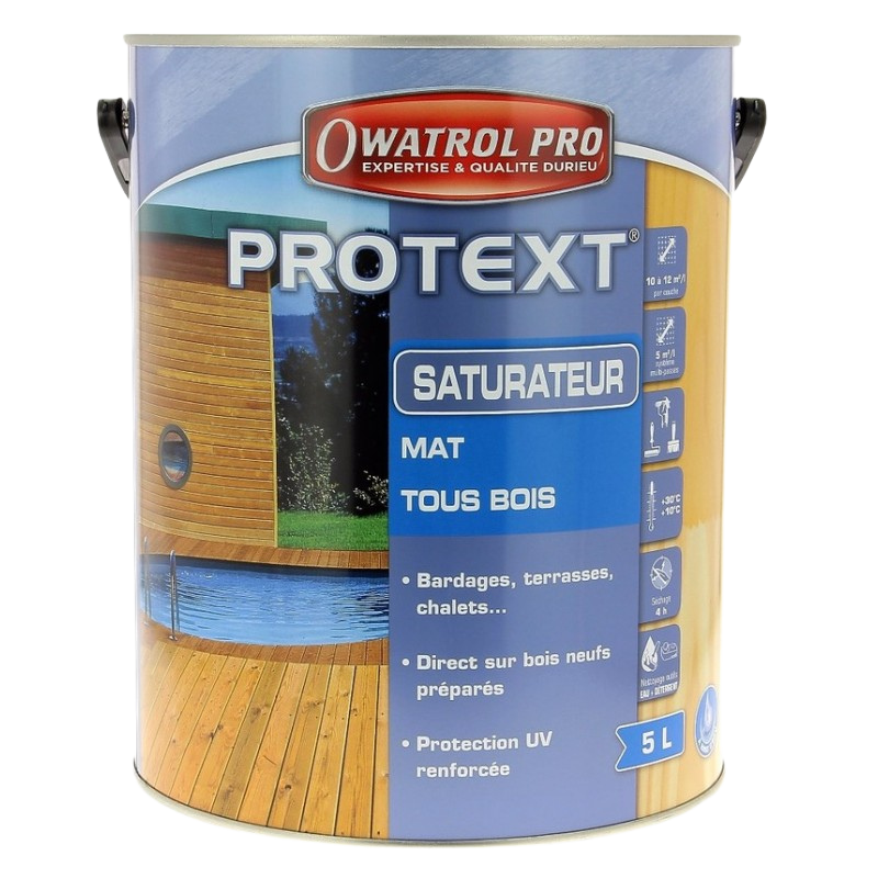 Bidon 5L saturateur bois Protext Owatrol finition mate